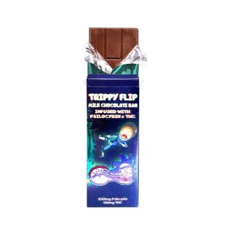 Trippy Flip Mushroom Cannabis Infused Chocolate Bar