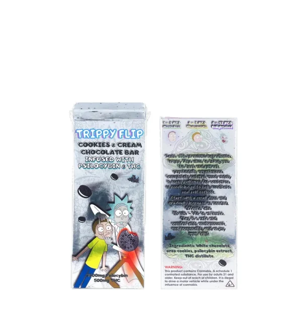 Trippy Flip Mushroom Cannabis Infused Chocolate Bar - Image 2