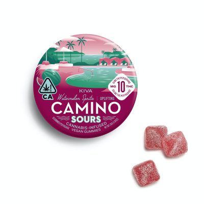 100mg THC Sours Gummies-Watermelon Spritz “Uplifting” By Camino